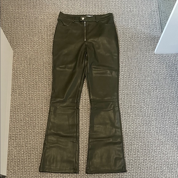 Avec Les Filles Pants - Avec Les Filles Faux Leather Kick-Flare Pants